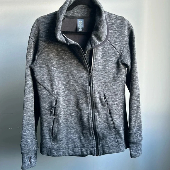 Champion Zip Up Jacket Gray | Women's Zip Up Jacket | Champion | Champion Jacket - Picture 2 of 10